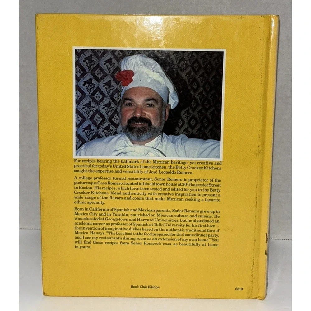 Betty Crocker's Mexican Cookbook Jose‎ Romero 1981 Hardcover Dust Jacket